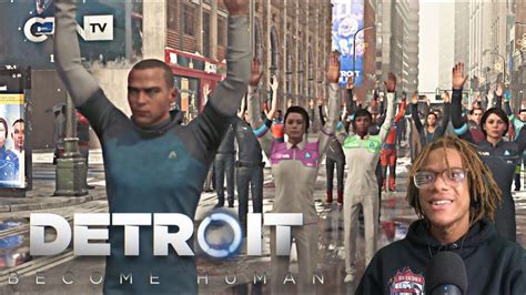 PROTEST GONE WRONG Detroit Becomes Human Part 8 YouTube