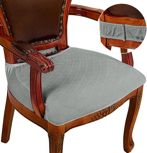 Czl Dining Chair Seat Covers Set Of 6 For Dining Room Chairs With Armrest Upgraded