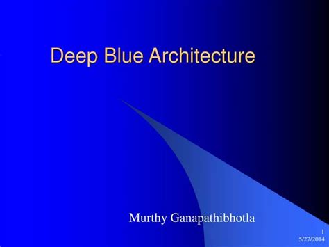 PPT - Deep Blue Architecture PowerPoint Presentation, free download - ID:828399