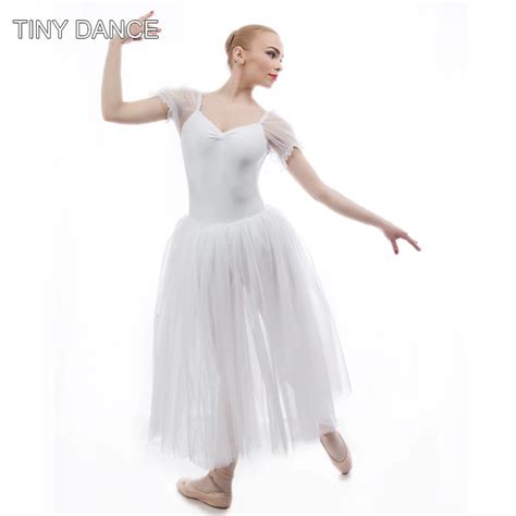 Aliexpress Buy Puff Short Sleeve Long Romantic White Tutu 5