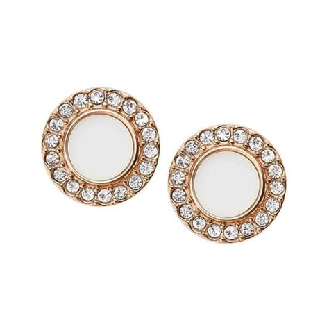 Boucles D Oreilles Femme Fossil Acier Rose JF02659791 Cleor