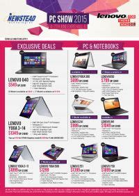 Lenovo Notebooks At Newstead Brochures From PC Show 2015 Singapore On