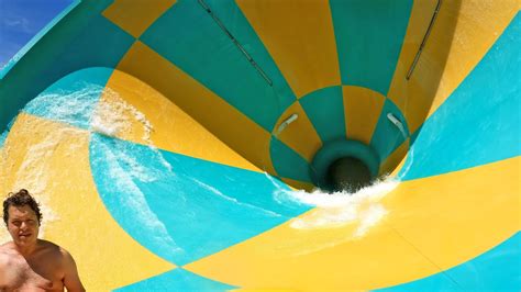 New England S FIRST Funnel Water Slide Tornado At Splashtown USA