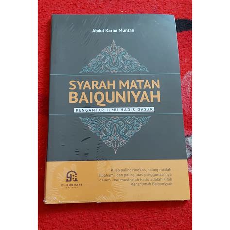 Jual Jual Buku Ilmu Hadits Syarah Dan Terjemahan Matan Baiquni Original