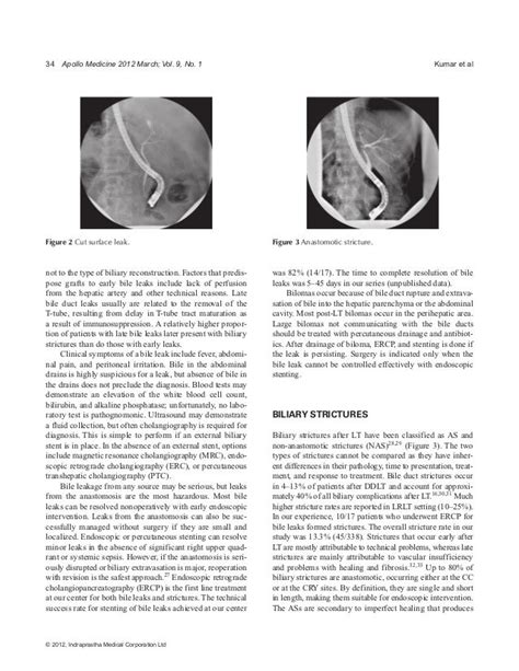 Biliary Complications After Liver Transplantation