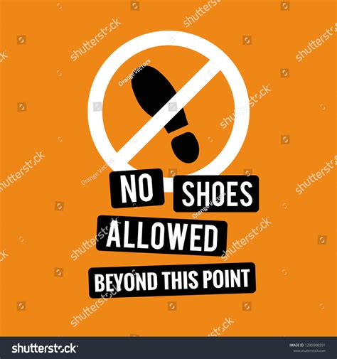 Printable No Shoes Sign Templates 47 Off