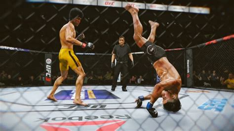 BRUCE LEE VS SERGIO PETTIS UFC 3 BRUTAL FIGHT UFC 3 K1 RULES UFC