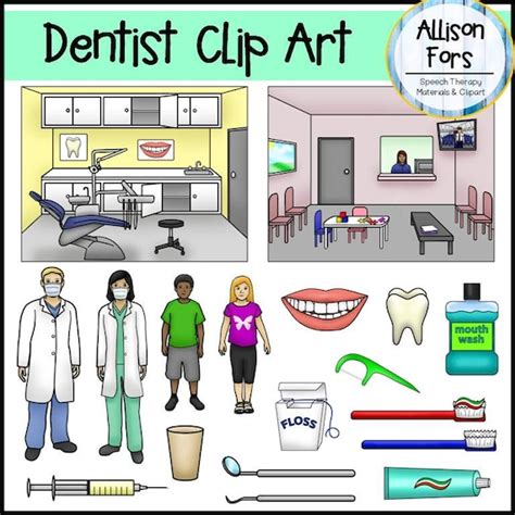 Dentist & Dental Hygiene Clip Art