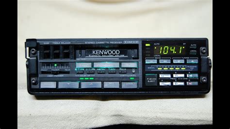 Vintage Kenwood KRC 838 AM FM Cassette Car Stereo 5 YouTube