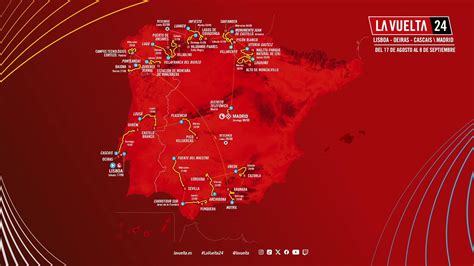 Vuelta A Espana Map For Edition Of Grand Tour Route Revealed