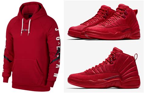 Air Jordan 12 Gym Red Hoodies to Match | SneakerFits.com