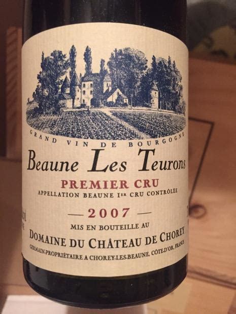 2007 Domaine du Château de Chorey Germain Beaune 1er Cru Teurons