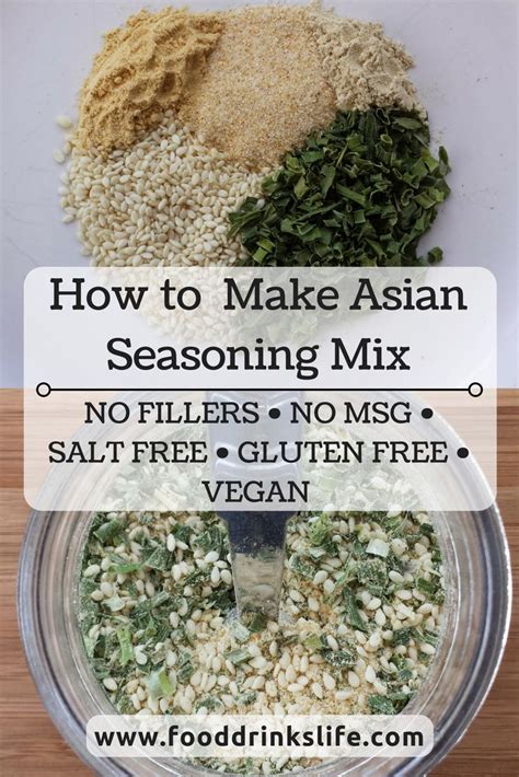 How To Make Your Own Asian Seasoning Mix Food Drinks Life Recipe