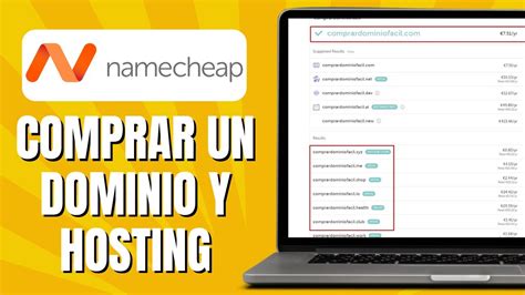 C Mo Comprar Un Dominio Y Hosting En Namecheap Youtube