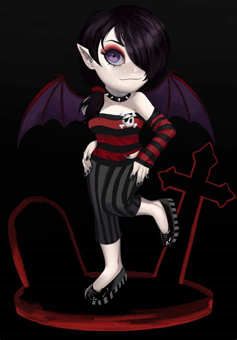 Emo vampire girl by arekuart on DeviantArt