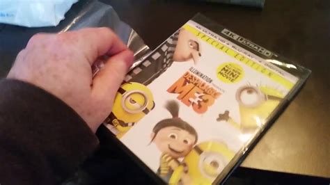 Despicable Me 3 Movie 4k Uhd Blu Ray Unboxing Universal Digital Movie