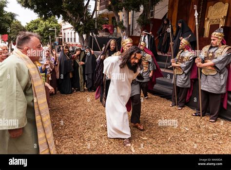 Jesus Christ Arrested And Taken To Trial In The Annual Good Friday