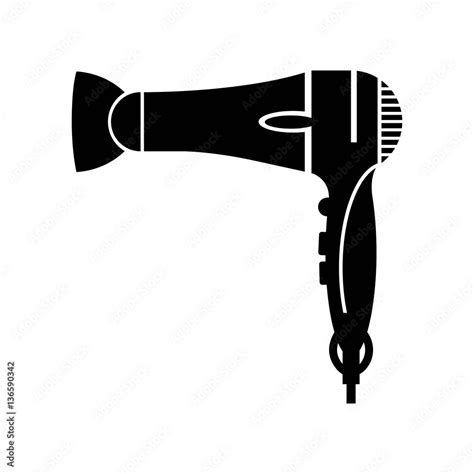 Hair Dryer Icon Vector Stock Vector Adobe Stock