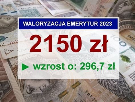 Waloryzacja Emerytur 2023 tabela wzrostów netto Takie kwoty wkrótce