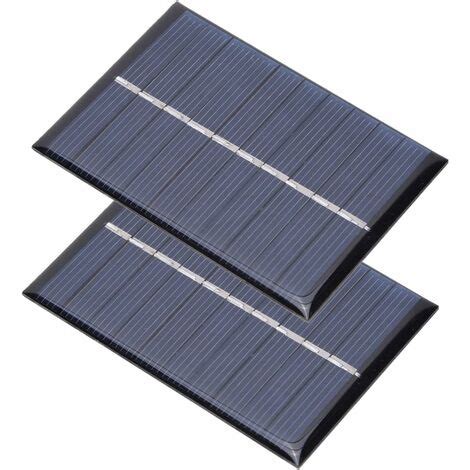 Keenso 2 Pcs Panneau Solaire Module Solaire Polycristallin 0 6W 5 V