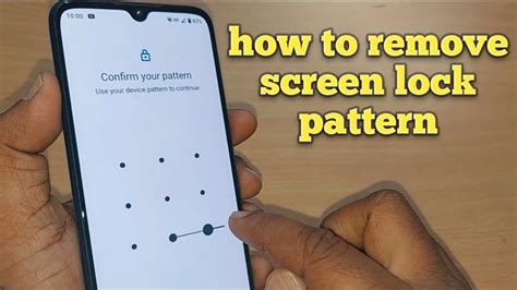 How To Remove Screen Lock Pattern On Android Phone Youtube