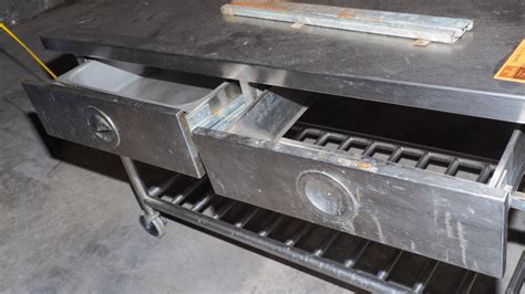 Stainless Prep Table On Wheels Swico Auctions