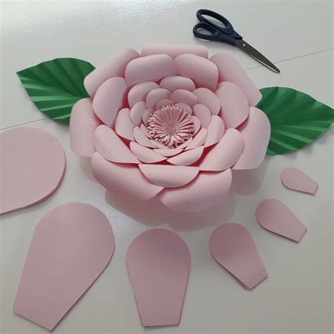 Moldes De Petalas De Flores De Papel