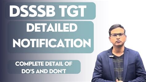 Dsssb Tgt Detailed Notification Important Points For Preparation Tgt