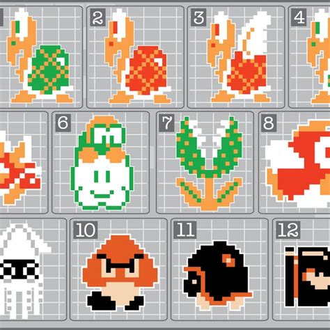 Super Mario Enemies Svg Etsy