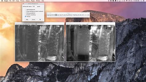 ImageJ Subtract Background Noise Using Rolling Ball Radius YouTube