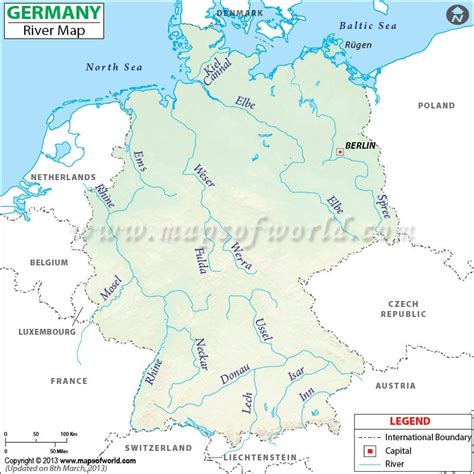 Oder River Map Europe