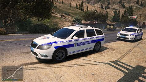 Skoda Octavia Vrs Policija Srbije Serbian Police Livery Els Non Els