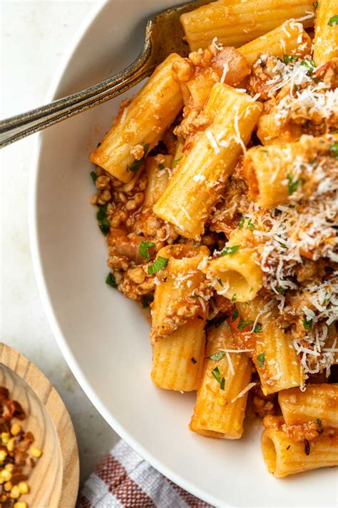 Rigatoni With Pork Ragu Simply Whisked