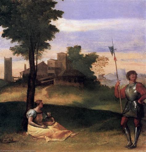 Museum Kunstreproduktionen Rustikale Idylle 1507 Von Tiziano Vecellio