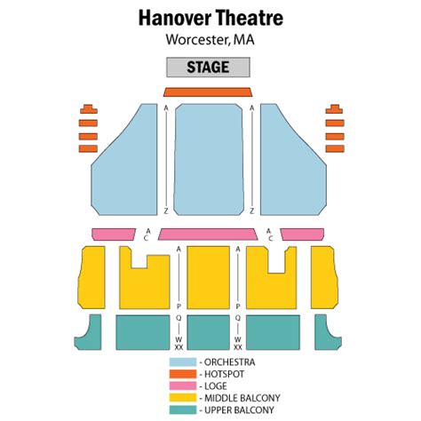 Hanover Theater Seating Chart: A Visual Reference of Charts | Chart Master