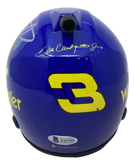 Dale Earnhardt Jr Signed Wrangler Mini Racing Helmet Beckett