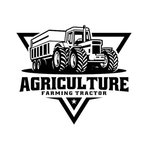 Agriculture Agriculture Tracteur Illustration Logo Vecteur Vecteur