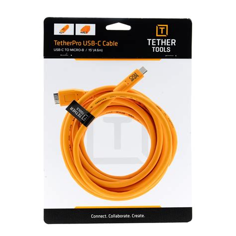 Кабель Tether Tools Кабель TetherPro USB C to USB 3 0 Micro B 4 6m