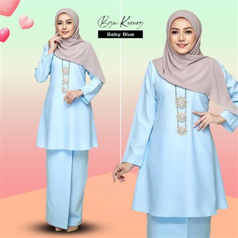 BAJU KURUNG RIAU S 2XL BAJU KURUNG MODEN MURAH PLUS SIZE MUSLIMAH