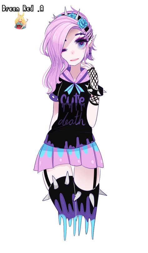 Pastel Goth Girl Render By Dreamreda On Deviantart