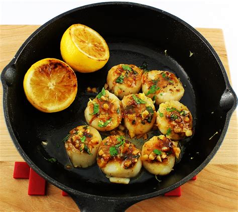 Seared Brown Butter Lemon Scallops