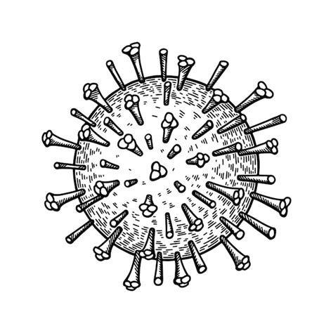 Premium Vector Influenza Virus Isolated On White Background