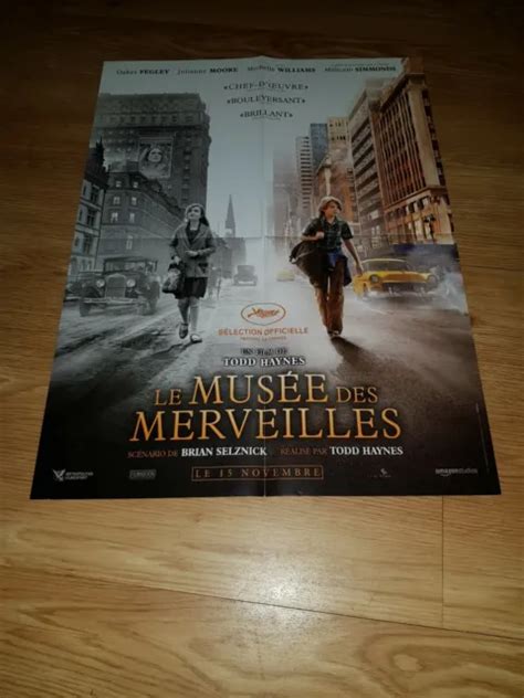 AFFICHE DE CINÉMA d époque du film LE MUSEE DES MERVEILLES de 2017