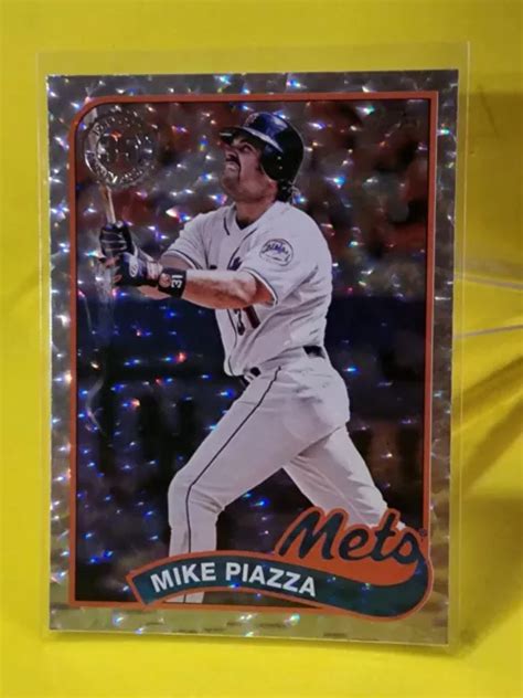 TABLEAU À FEUILLES argent Mike Piazza 2024 Topps Series 2 1989 89B2 43