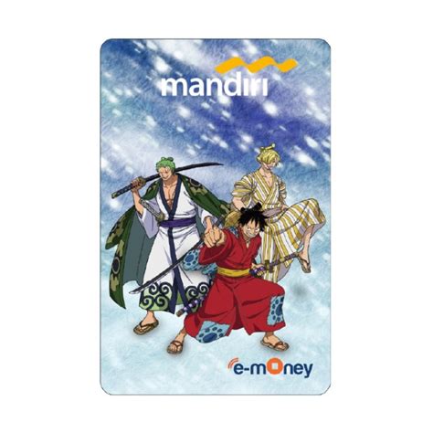 Jual Kartu Emoney Mandiri Etoll Card Edisi One Piece Luffy Zorro Dan