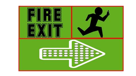 Fire Exit Sign Template Postermywall