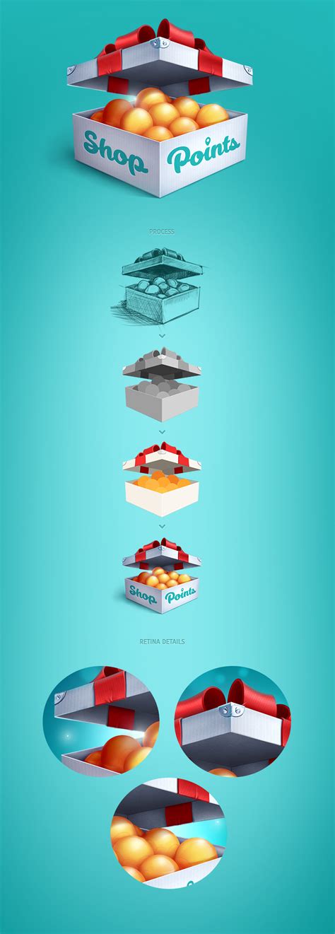 shop points ios icon  behance