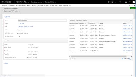 Run Resource Scheduling Optimization As A Simulation In Dynamics 365 Field Service Dynamics