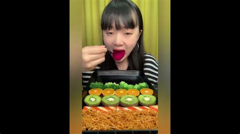 Asmr Eat Mushrooms Needle Oysters Cabbage Tomato Food Colorful Food