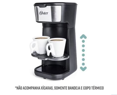 Cafeteira Oster 2Day Inox 2 em 1 Copo Térmico OCAF200